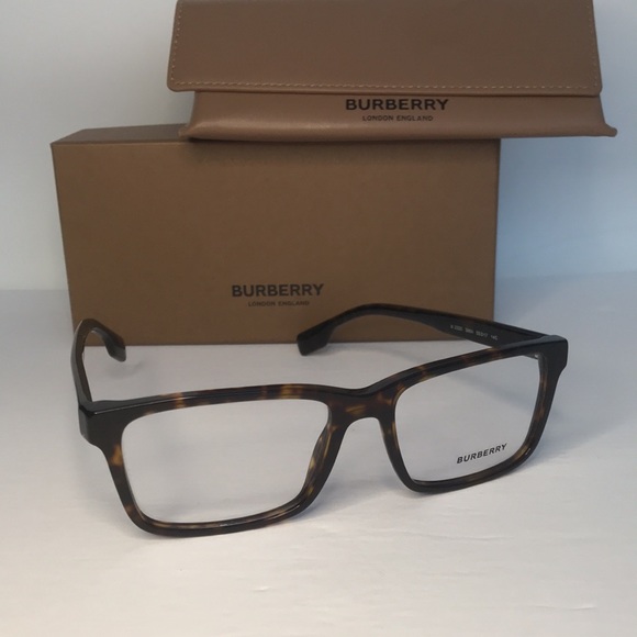 New Auth - BURBERRY Demo Rectangular Men's Eyeglasses BE2320 3864 55 - Picture 7 of 15